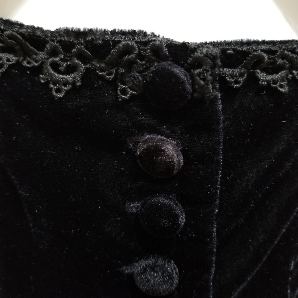 Fire Los Angeles vest Medium velvet button VINTAGE - Picture 9 of 15